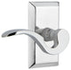 Studio Plate With Manor Lever, Bright Chrome, Right-Handed
