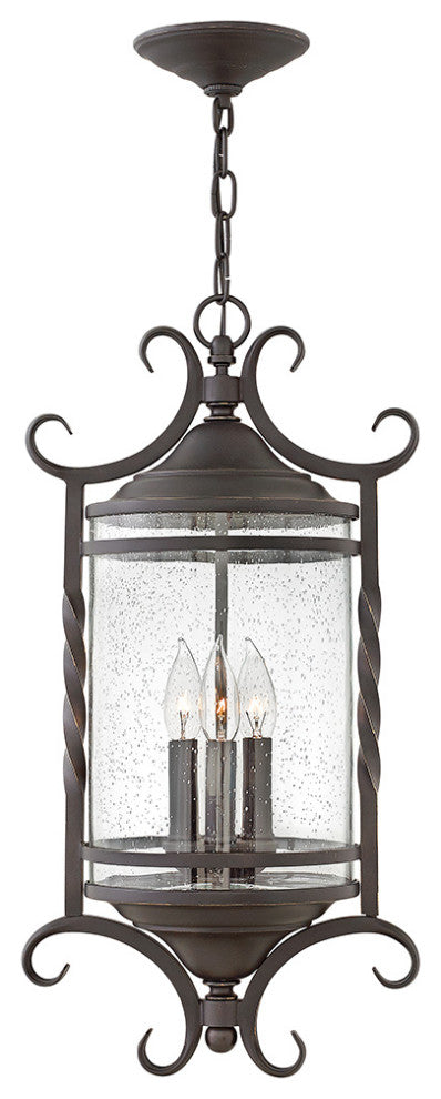 Hinkley Casa Three Light Hanging Lantern 1147OL-CL