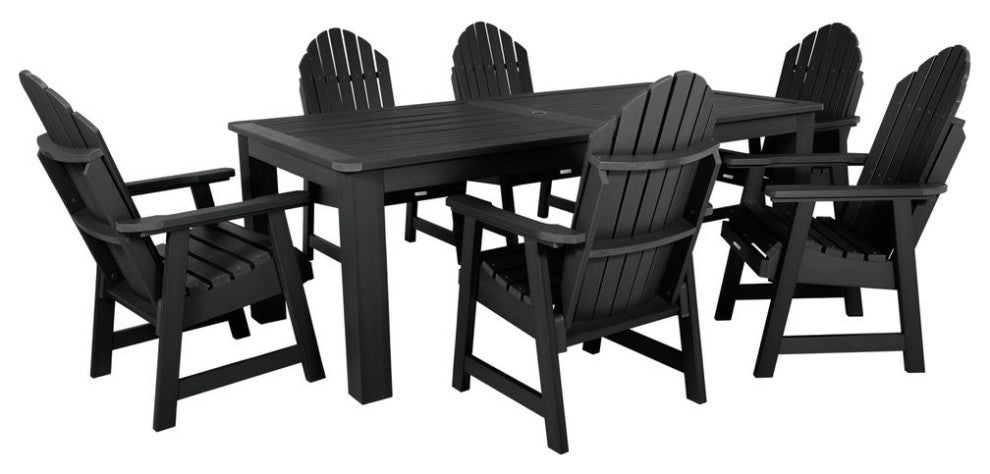 Hamilton 7-Piece Rectangle Dining Set, Black