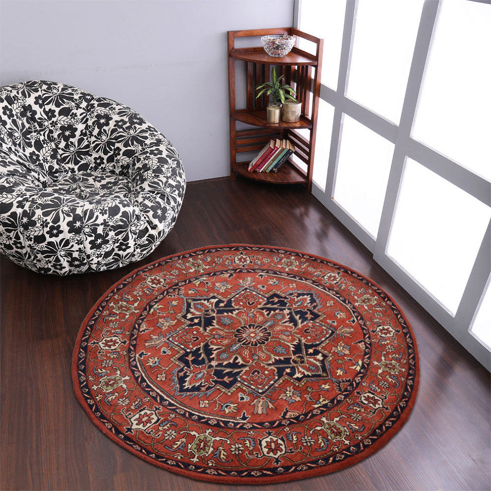 HAND TUFTED WOOL ECO-FRIENDLY AREA RUGS ECO-FRIENDLY AREA RUGS -  Red, Oriental