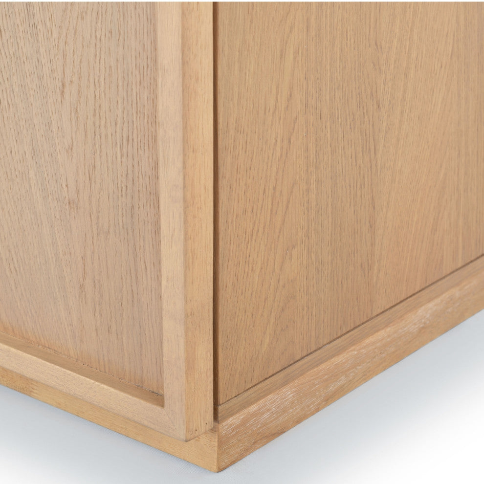 Safavieh Couture Zeus 4 Door Wood Media Stand, Natural