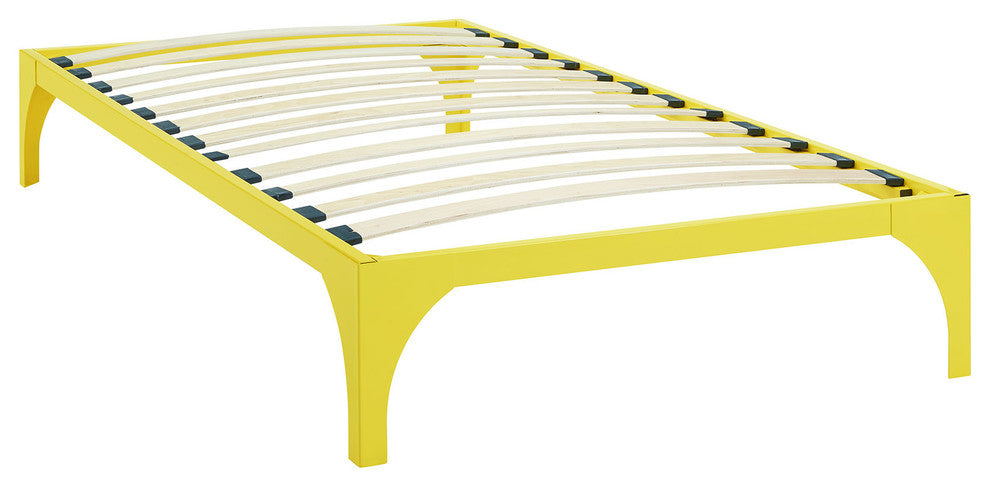 Ollie Twin Bed Frame, Yellow
