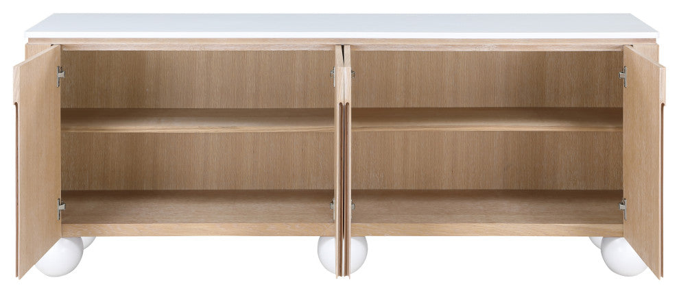 Cardiff Sideboard/Buffet, Natural/White