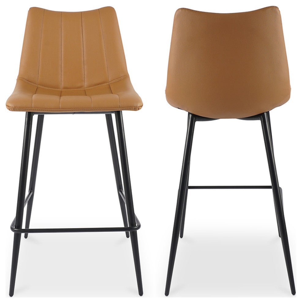 Alibi Counter Stool Tan-Set of Two