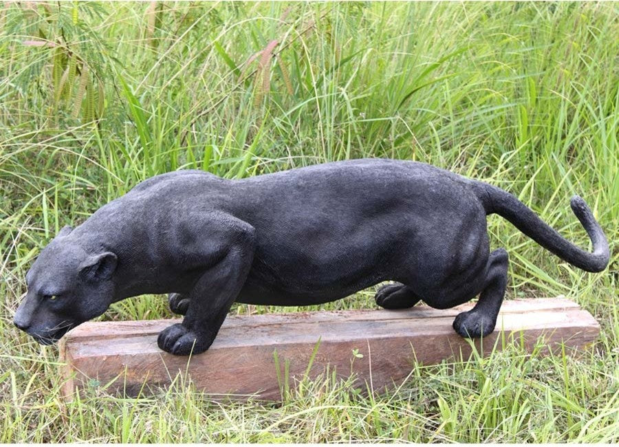 Grande Black Panther Statue