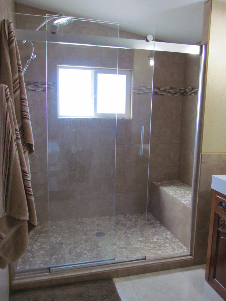 Mixed quartz mosaic tile, eco-friendly, 12x12 inch sheet, for shower, bathroom