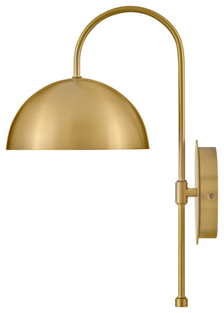 Lark Lou 17" Single Wall Sconce, Lacquered Brass