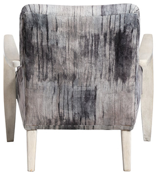 Uttermost Watercolor Gray Chenille Accent Chair