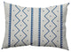 Mudcloth Decorative Throw Pillow, Dark Cobalt Blue, 14"x20"