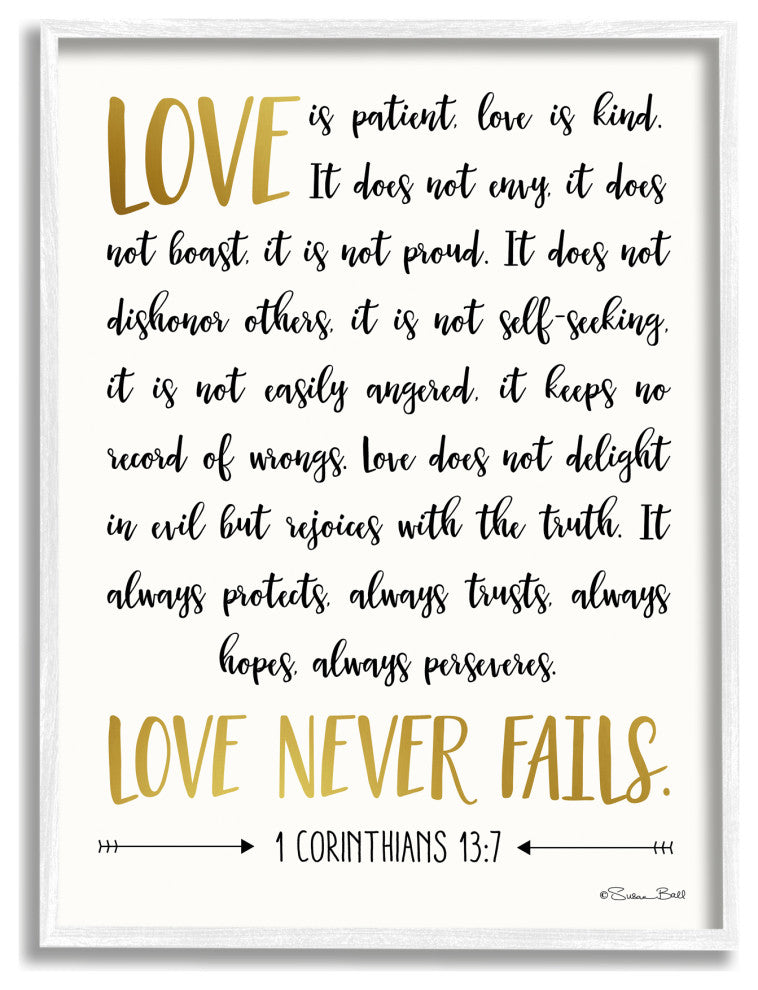 Love Is Patient Psalm Faith Based Word Design, 24 x 30