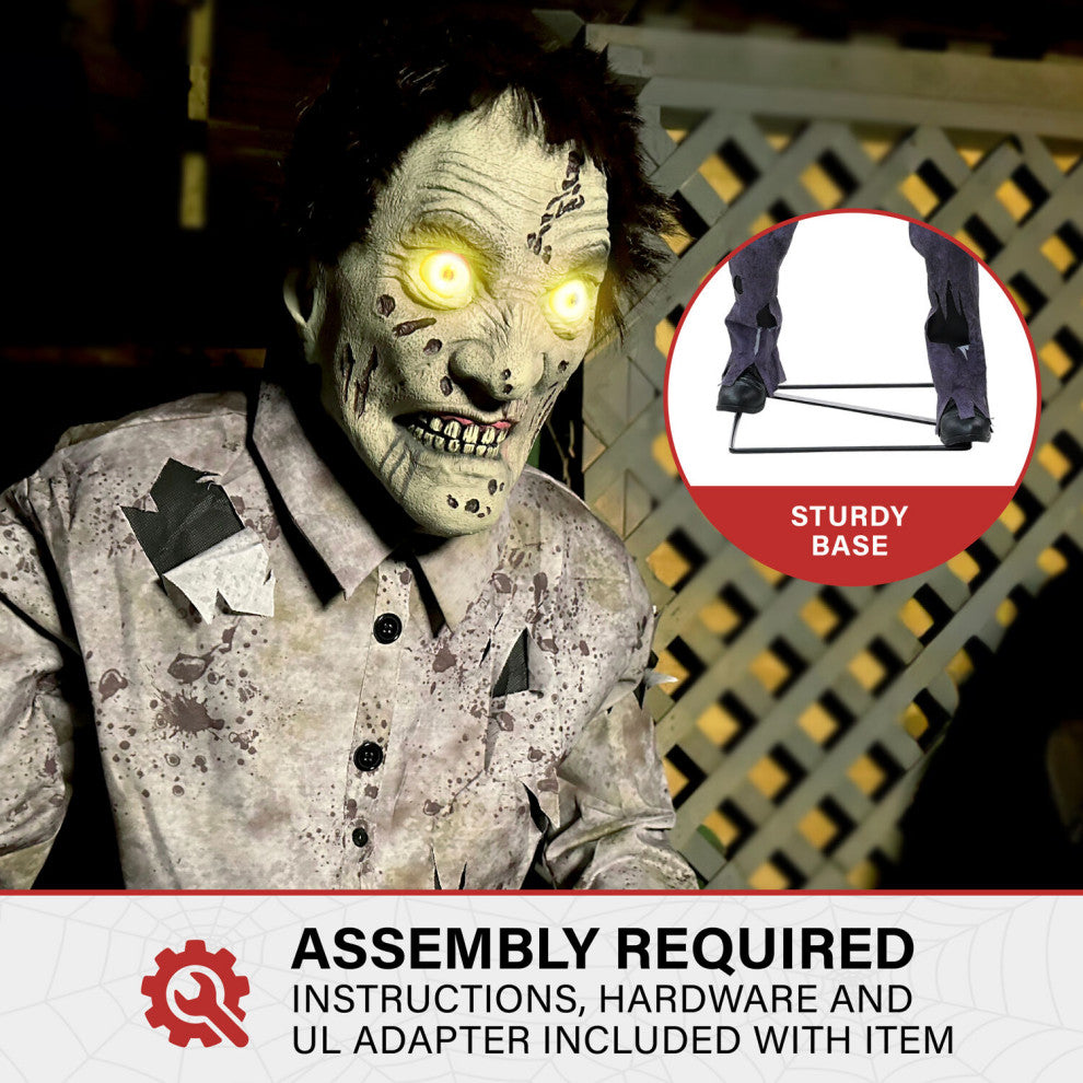 6-Ft. Tall Motion-Activated Guard Zombie