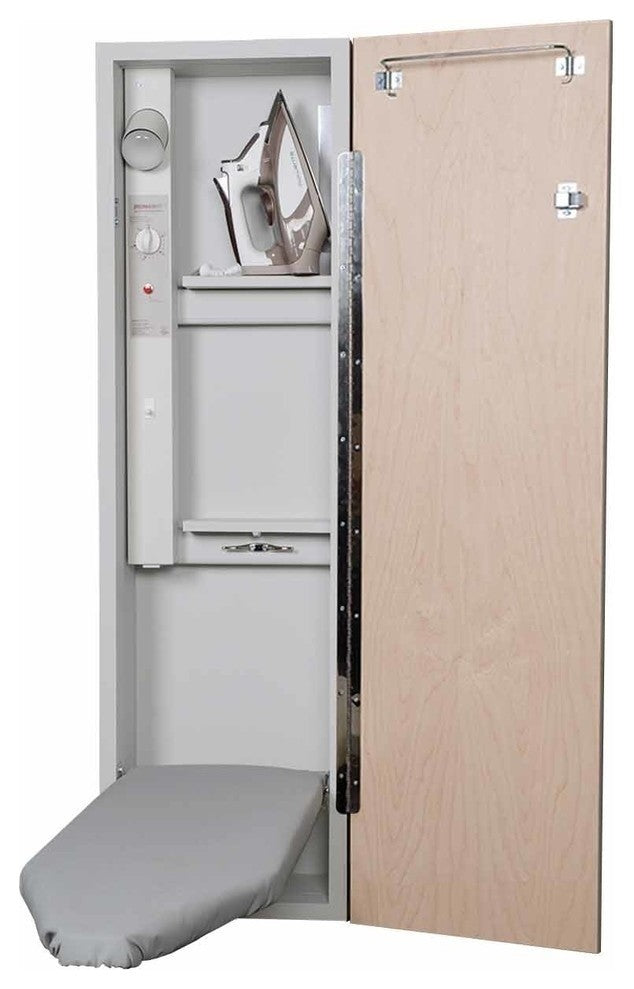 Deluxe Fixed Position Electric Ironing Center, No Door