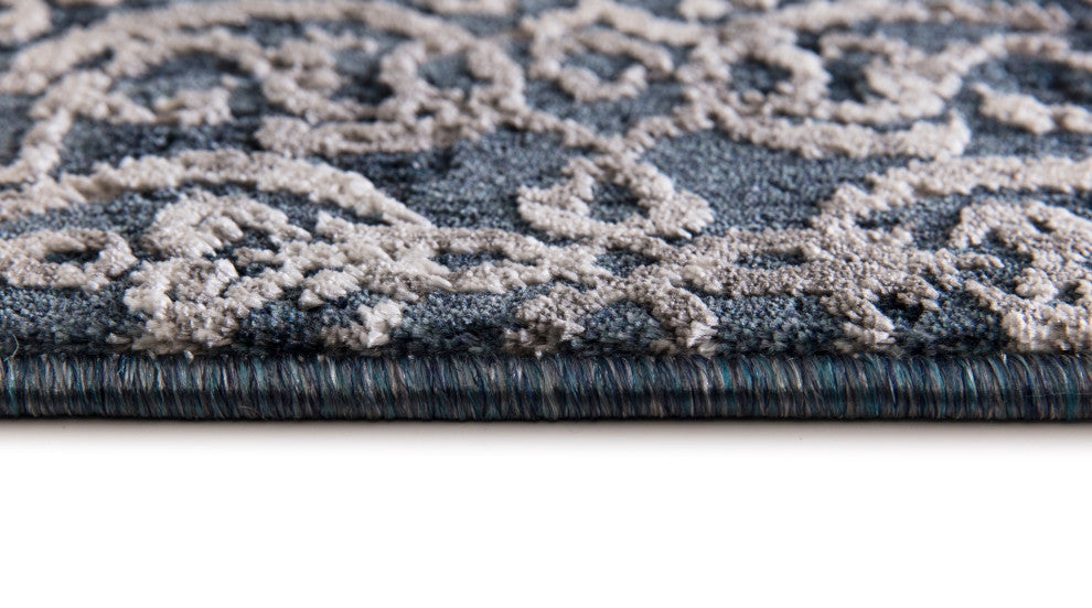 Torino Area Rug, Navy, 6'7"x9'6"