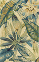 HomeRoots 5' x 8' Wool Ivory or Teal Area Rug