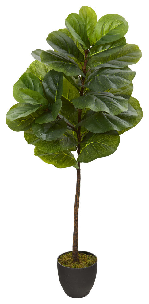 Full product shot of the artificial fiddle leaf tree on a white background; front-facing, entire plant visible; no text or diagrams.