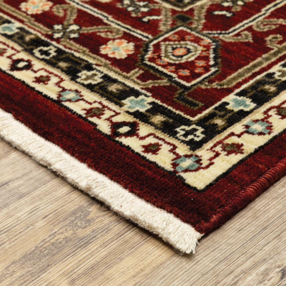 Oriental Weavers Lilihan Indoor Rug Red/ Black 6'7" X 9'6"