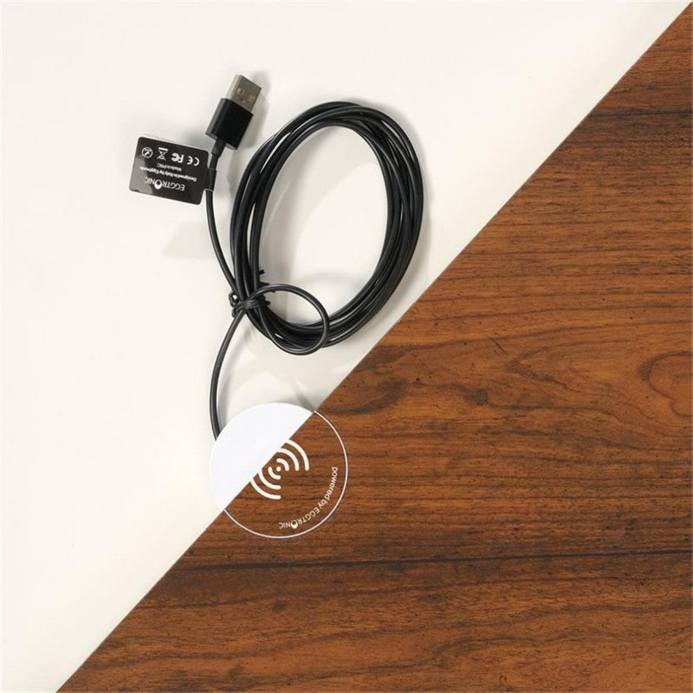 Sauder Hidden Wireless Qi Compatible Charger in Black and White