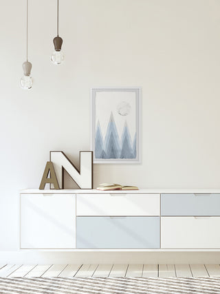 "Mountain Sharp" Framed Painting Print, 20"x30"