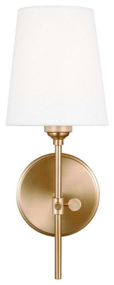 Baker One Light Wall / Bath Sconce, Satin Brass