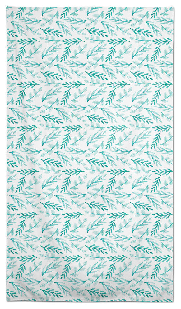 Blue Leafy Branches 58x102 Tablecloth