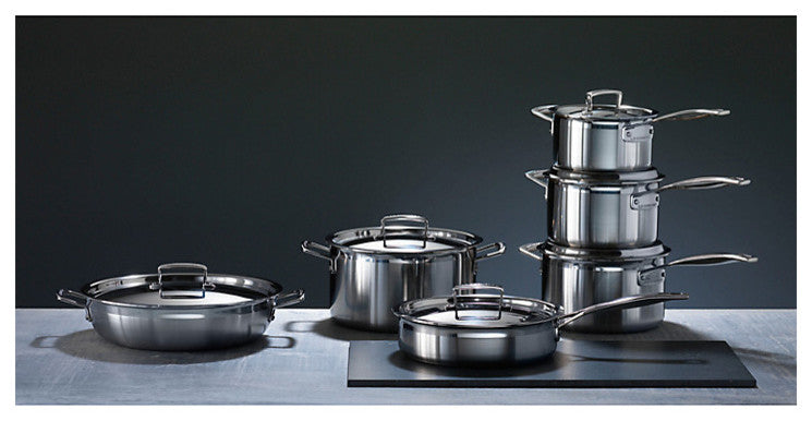 Le Creuset 3-Ply Stainless Steel 4-Piece Cookware Set