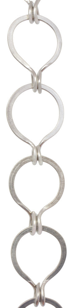 RCH Hardware Brass Round Chandelier Chain, Various Finishes, Satin Nickel, U42
