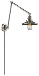 Railroad 1-Light LED Swing Arm Light, Brushed Satin Nickel