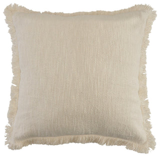 Solid Fringe Throw Pillow