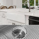 Luxury 36-Inch SOLID Fireclay Farmhouse Sink in White with Accs, Flat Front
