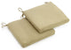 20"X19" Solid Microsuede Chair Cushions, Set of 2, Sage Green
