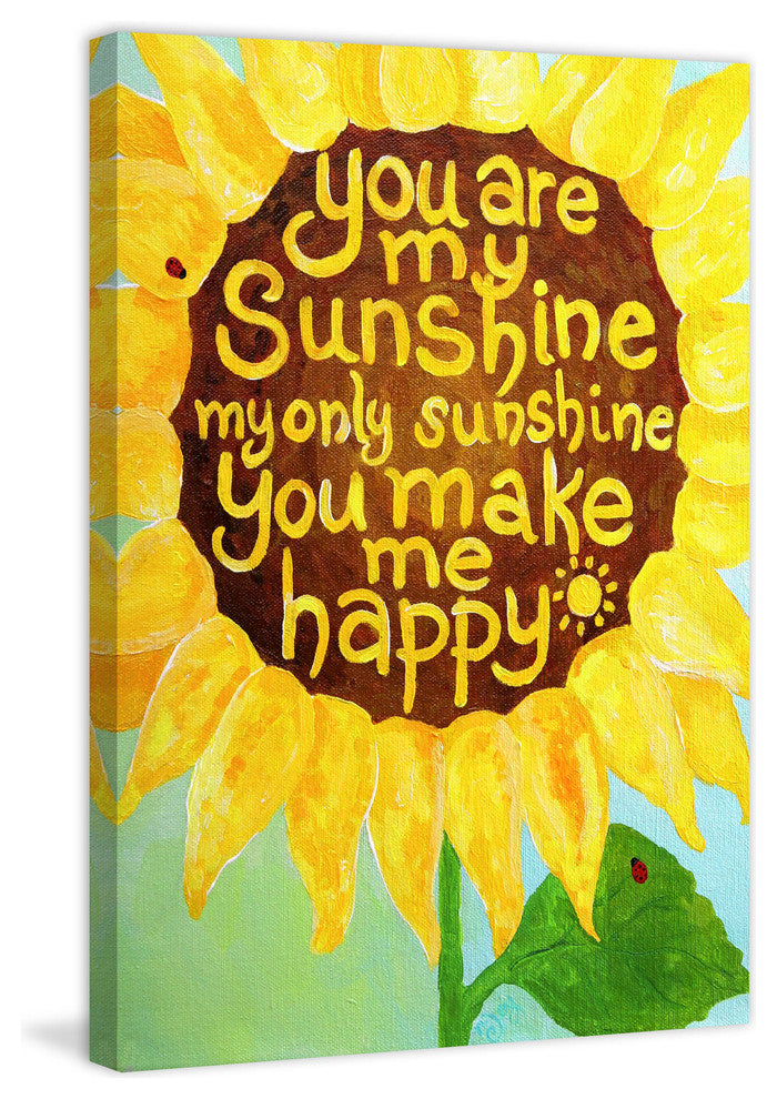 Marmont Hill, "Sunshine Sunflower II" by Nicola Joyner on Wrapped Canvas, 24x36