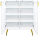 Acme Gaines Console Table White High Gloss Finish