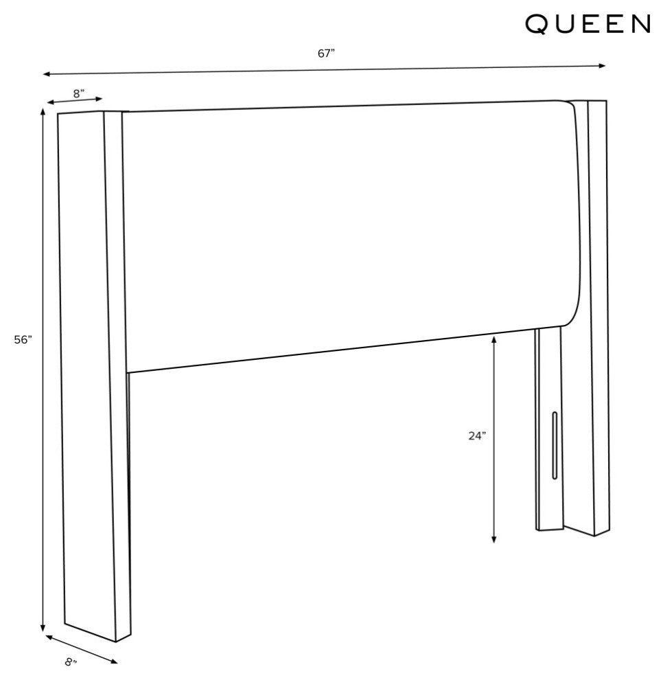 Queen Wingback Headboard, Lagos Saddle