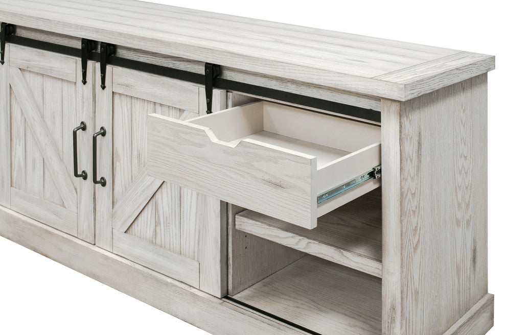 Avondale 80" TV Console Barn Door