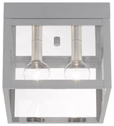 Livex Lighting Nordic Gray 2-Light Outdoor Ceiling Mount