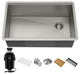 Undermount Stainless Steel Kitchen Sink With Garbage Disposal, 30" Kwu110-30
