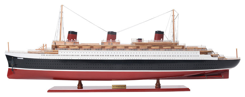Normandie Painted Large Cruise Ship Model