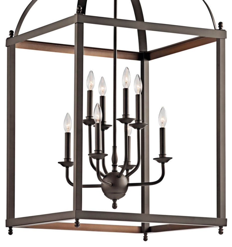 Kichler Larkin 8 Light Foyer Chandelier, Olde Bronze