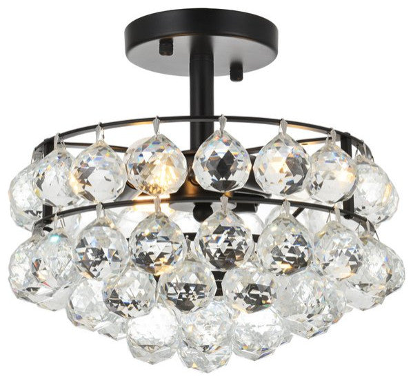 Seren 12" Flush Mount, Black