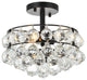 Seren 12" Flush Mount, Black