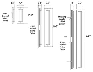 Penna 40 LED Sconce, Bright White, Distressed Brass/Dark Stained Walnut, 227v