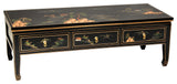 Black Lacquer Coffee Table Landscape