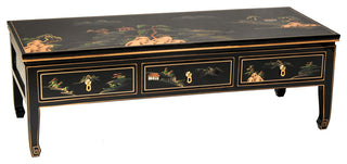 Black Lacquer Coffee Table Landscape