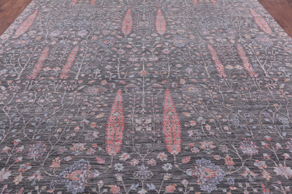 9' 11" X 14' 2" Persian Ziegler Handmade Wool & Silk Rug - Q15557