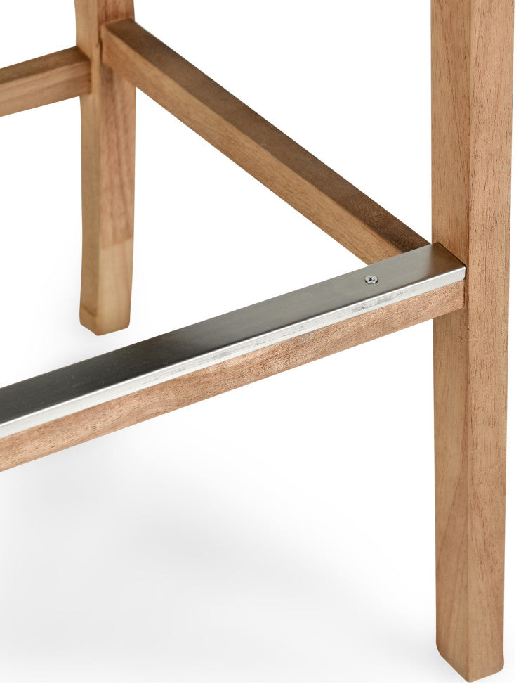 Castaic Stool by Kosas Home, French Beige, Bar Height