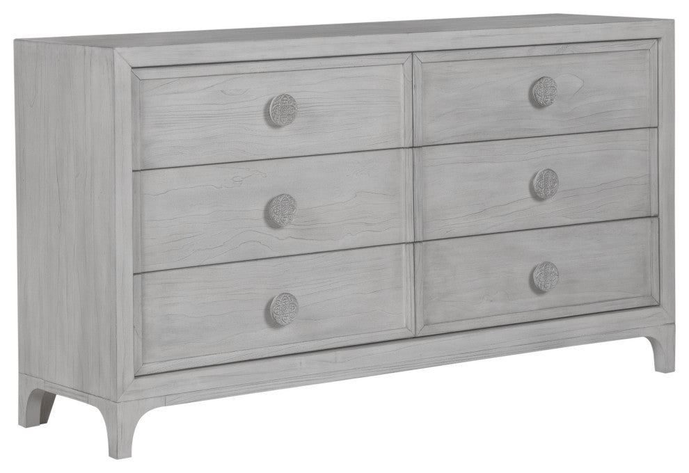 Modus Boho Chic 6-Drawer Dresser, Washed White