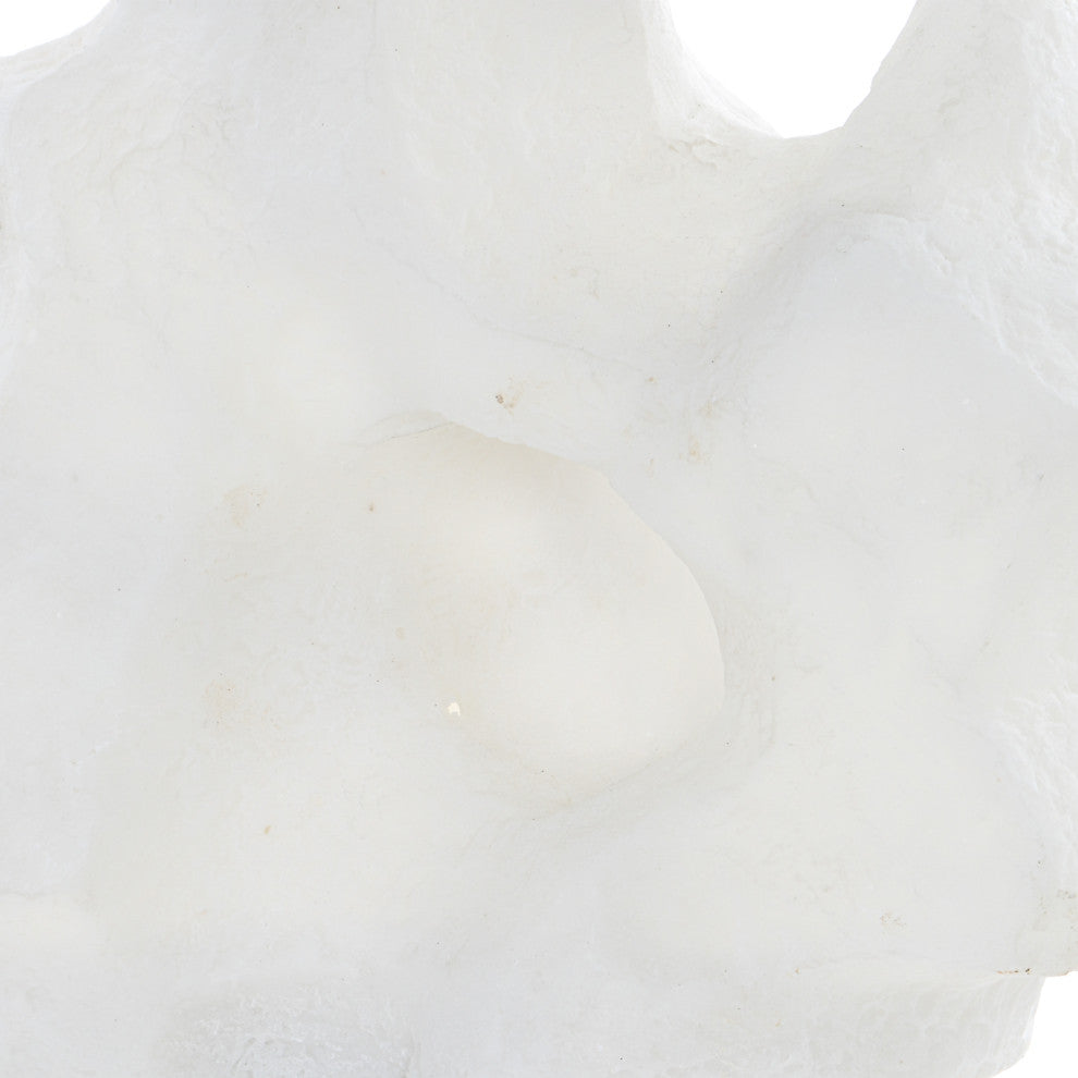 Uttermost Remnant Contemporary Man-made Stone Sculptures in White (Set of 2)