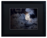 Jason Shaffer 'Supermoon ' Matted Framed Art, Black Frame, Black Mat, 20x16