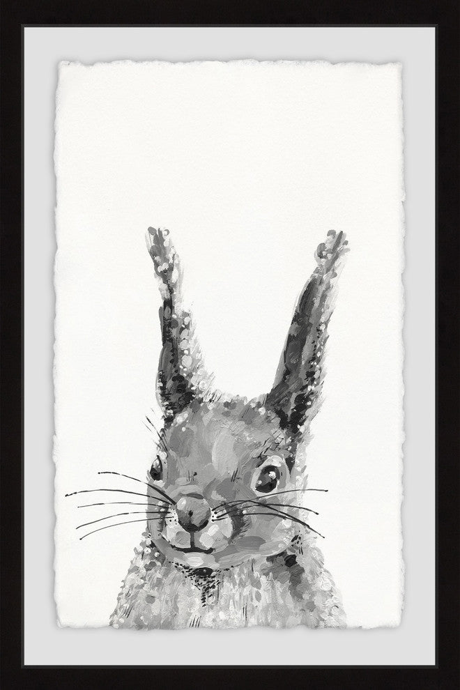 "Gray Rabbit" Framed Painting Print, 30"x45"