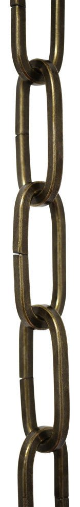 RCH Hardware Steel Standard Link Chandelier Chain, Antique Brass, U45